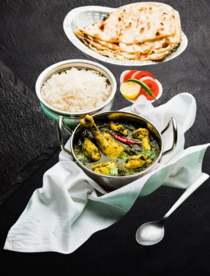 Delicious butter chicken at The Samosa Shop in Edmonton