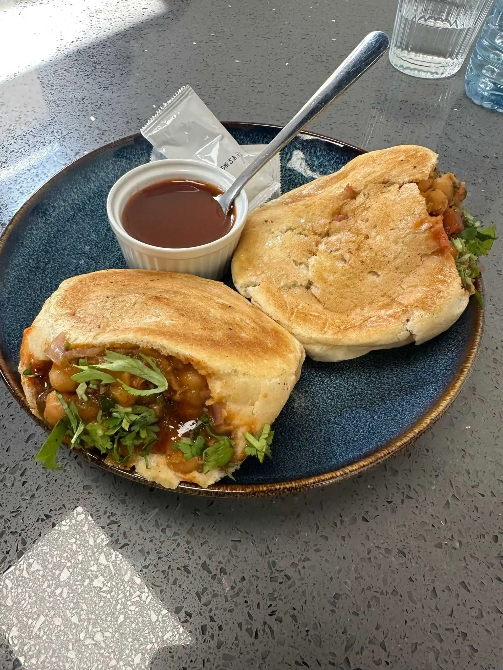 Delicious Bun Kulcha at The Samosa Shop in Edmonton, AB